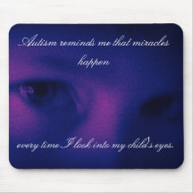 Autism Miracles Purple Mouse Pads