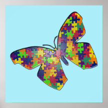 Autism Puzzlefly Poster