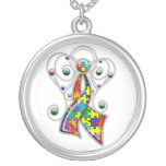 Autism Ribbon Angel In Memory Necklaces