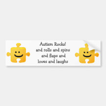 Autism Rocks Bumper Sticker