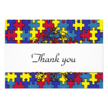 Autism Thank you Invitations
