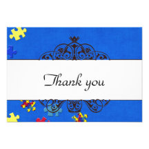 Autism Thank you Invites
