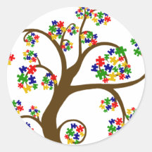 Autism Tree of Life Stickers