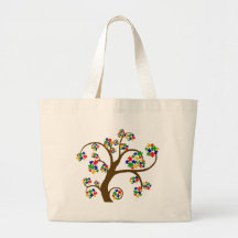 Autism Tree of Life Tote Bags