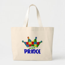 Autistic Prince 1 AUTISM Tote Bags