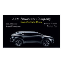 auto insurance business card