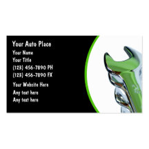 Auto Mechanic Business Cards