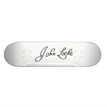 Autograph Signature of John Locke Skateboard