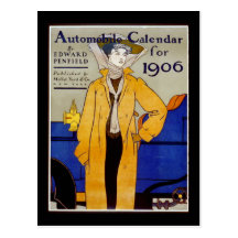 "Automobile Calendar for 1906" Postcard
