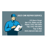 Automobile car repair mechanic technician business cards