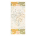 autumn art nouveau floral art custom rack card