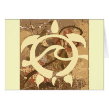 Autumn-BG-Turtle Greeting Card