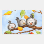 Autumn Birds Trio Sticker