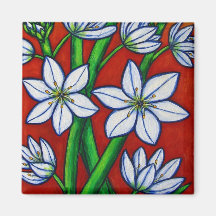 Autumn Bloom Red Magnet