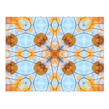 Autumn Blues & Golds Post Card