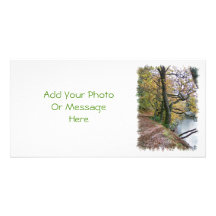 AUTUMN BY THE LAKE CUSTOM PHOTO CARD