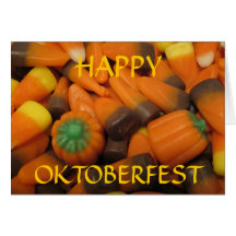 Autumn Candy Corn "HAPPY OKTOBERFEST" Card