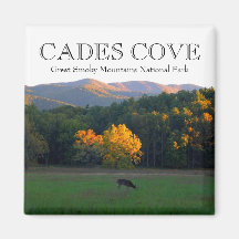 Autumn deer wildlife cades cove great smoky mtns magnets
