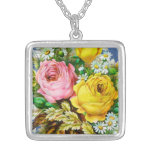 Autumn Floral Bouquet Watercolor Pendant
