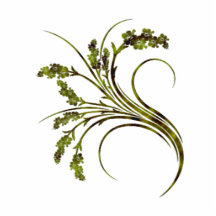 Autumn Floral Swirl Photo Sculptures
