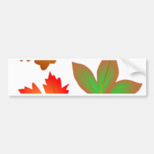 AUTUMN LEAVES BUMPER STICKERS
