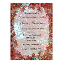 Autumn Leaves Personalised Invites