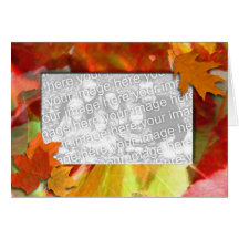 Autumn Leaves photo card