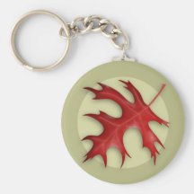 Autumn Pin Oak Leaf Keychain
