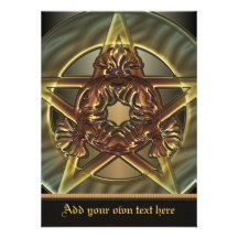 Autumn Shades Pentacle Medium Invitation