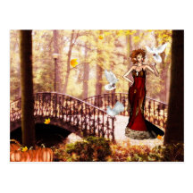 Autumn splendour elf postcard