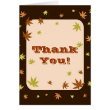 Autumn Thank You! - Card