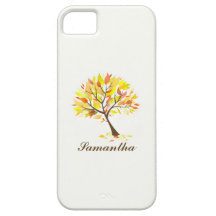 Autumn Theme Tree iPhone 5 Cover