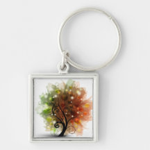 Autumn Tree Keychain