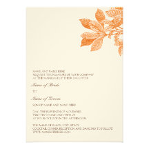 Autumn Wedding Personalized Invitations