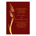 Autumn Wheat Wedding Invitation