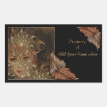 Autumn Wood Nymph Bookplate Stickers