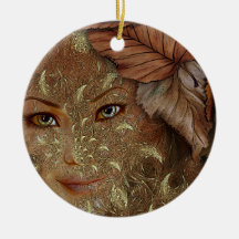 Autumn Wood Nymph Personalised Ornament