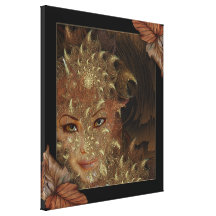 Autumn Wood Nymph Wrapped Canvas Art Canvas Print