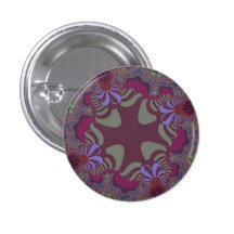 Autumn Wood Star Small Round Button