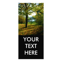 Autumnal Scene Rack Card Design