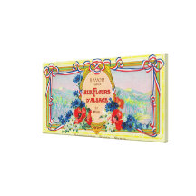 Auz Fleurs D' Alsace Soap LabelParis, France Stretched Canvas Print