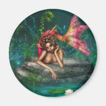Ava the Pink Mermaid Magnets