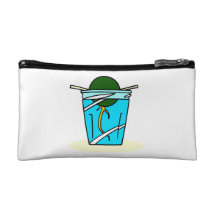 avacado abstract pit growing in water makeup bag