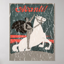Avanti - distressed print
