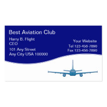 Aviation Club Business Cards