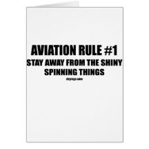 AVIATION RULE 1 GREETING CARDS