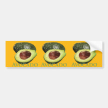Avocado and Half Bumper Sticker