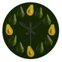 Avocados wall clocks