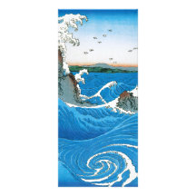 Awa Province, Naruto Whirlpools by Ando Hiroshige Customized Rack Card