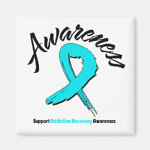 AWARENESS Addiction Recovery Fridge Magnet